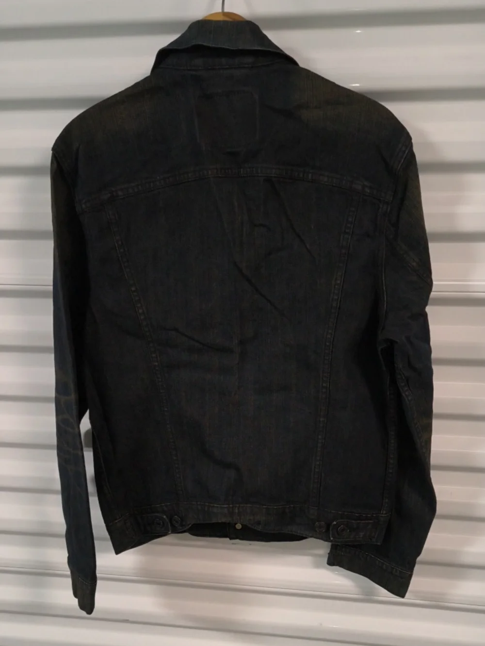 Levi's Men's Button Front Cotton Denim Trucker Jean Jacket Blue Black Medium